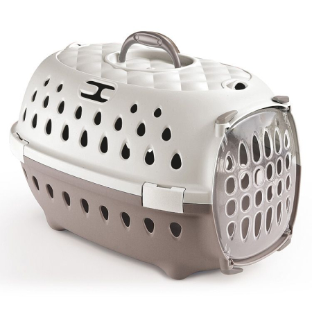 Câini - Cusca Transport STEFANPLAST Gulliver Chic Grey 50x34x32cm