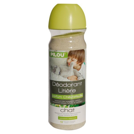 Pisici - Deodorant Litiera PILOU Caprifoi 750g