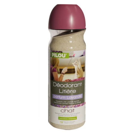 Pisici - Deodorant Litiera PILOU Lavanda 750g