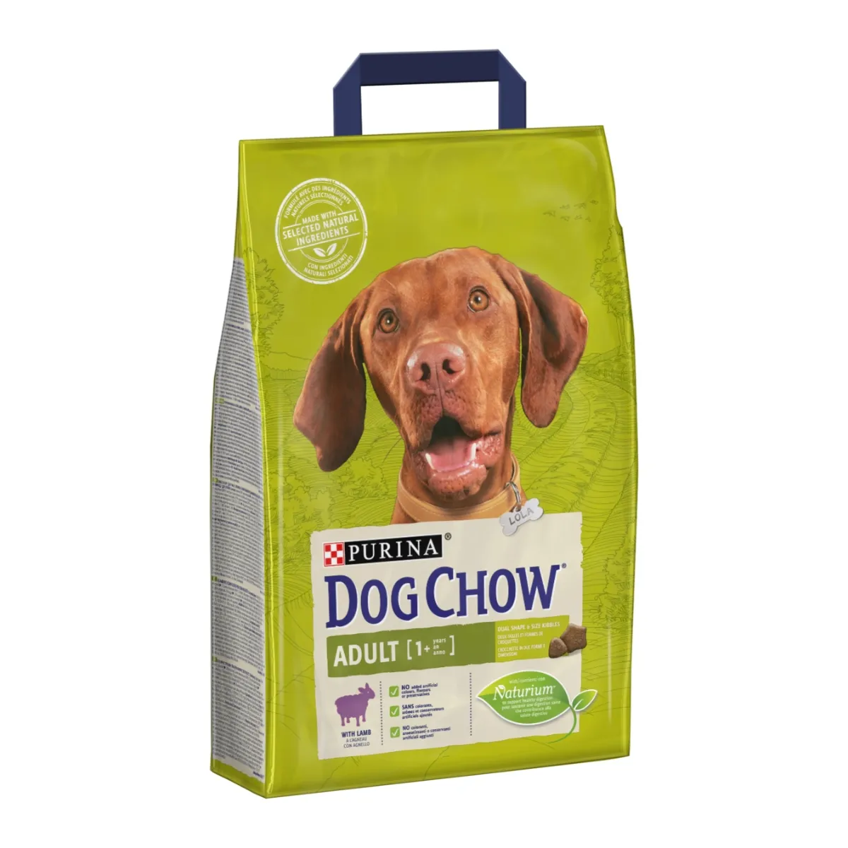Câini - Hrană Uscată Câine Adult, DOG CHOW, Miel și Orez, 2.5kg