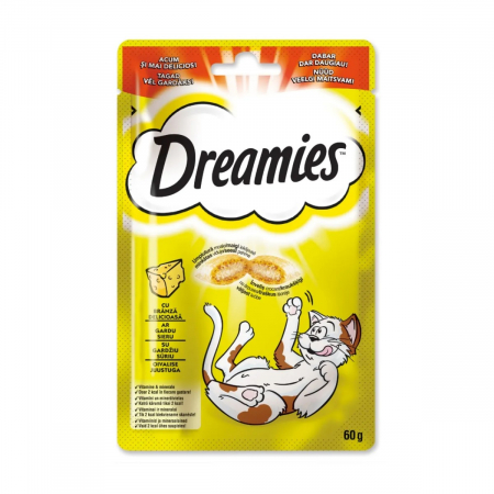 Recompense Pisici DREAMIES Branza 60g [0]