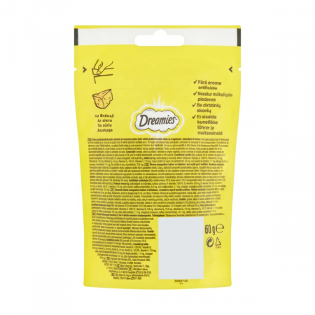 Recompense Pisici DREAMIES Branza 60g [2]