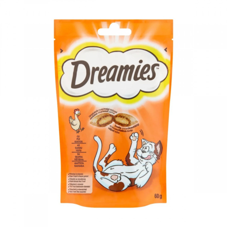 Recompense Pisici DREAMIES Pui 60g [1]