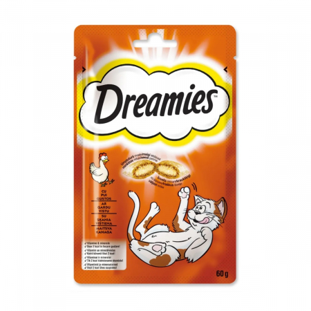 Recompense Pisici DREAMIES Pui 60g