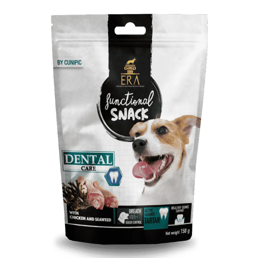 ERA Functional Snack Dental Pui și Alge, recompense câine, 150g [0]