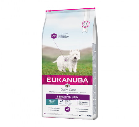 Hrana uscata Caini EUKANUBA Adult Sensitive Skin Daily Care Chicken 12 kg – DELISTAT [0]