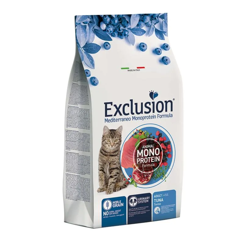 Pisică Adult - Hrană Uscată Pisică Adult, EXCLUSION Mediterraneo, Monoproteică, Ton, 1.5kg