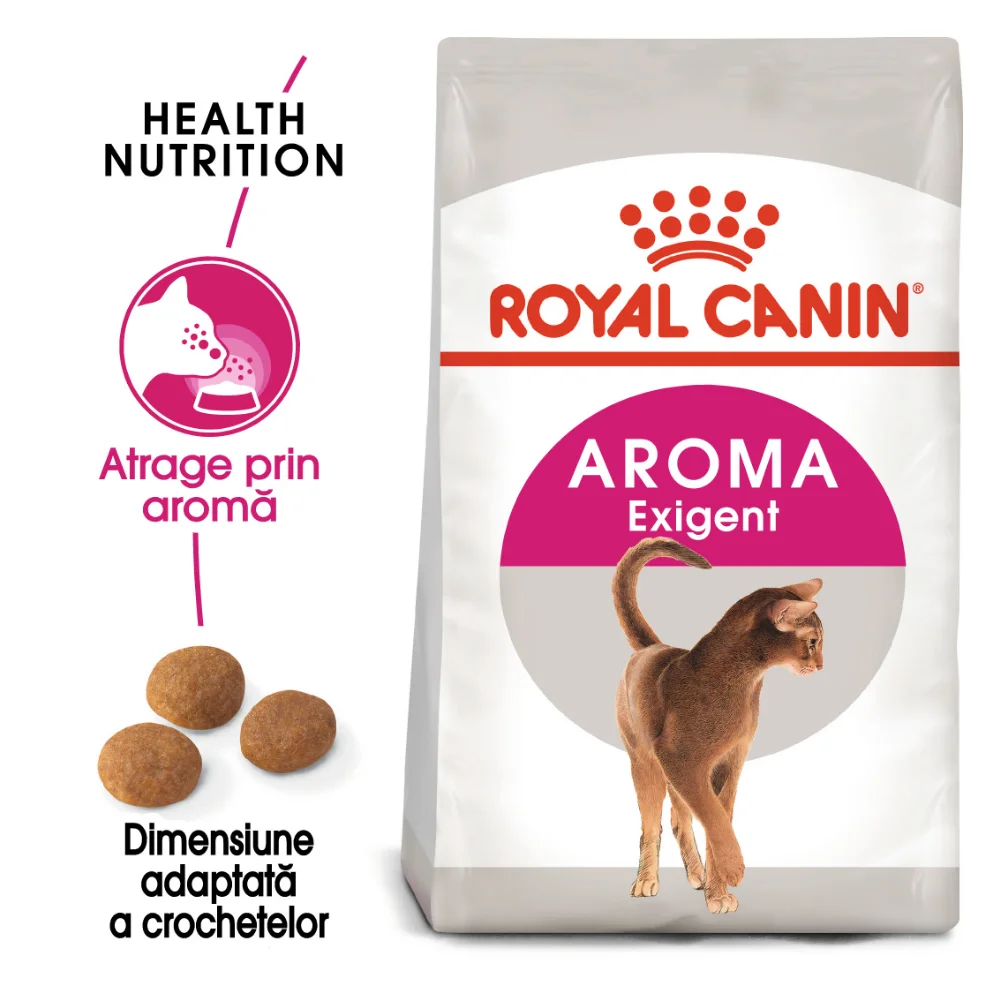 Pisică Adult - ROYAL CANIN Exigent Aroma Adult, hrană uscată pisică, pentru apetit capricios, 2kg