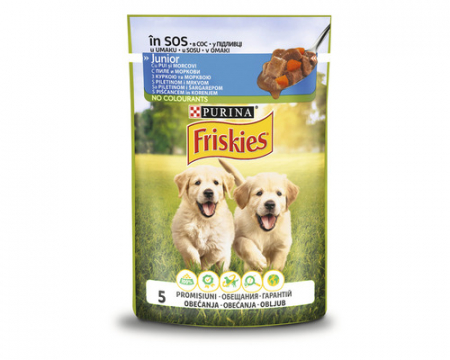 Câini - Friskies Hrana Umeda Caine Adult Vita Si Cartofi In Sos 100g