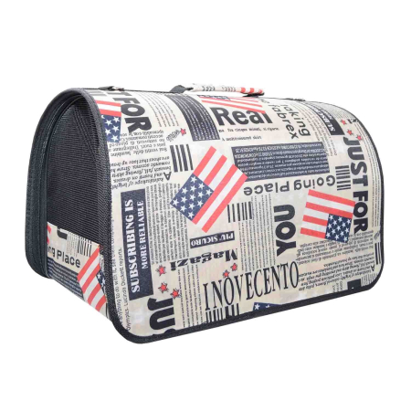 Cuști și Genți - Geanta Transport 4DOG DELUXE Small News 35x20x21