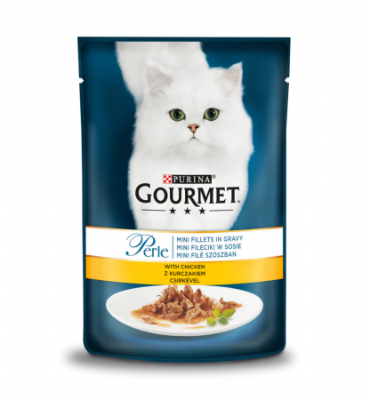 Pisici - Gourmet Perle Hrana Umeda Pisica Adult Pui 85g