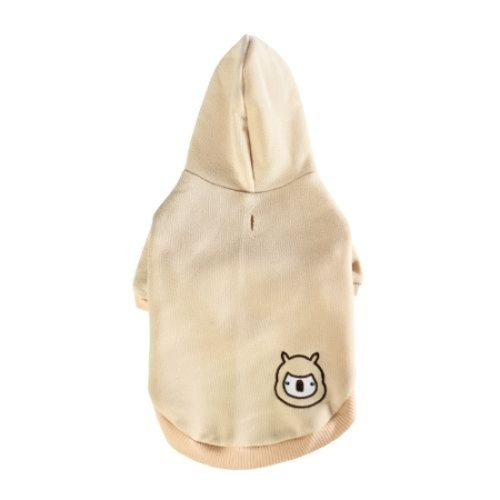 Câini - 4DOG DELUXE Haină pentru Câine, Hoodie Cream, 30 cm