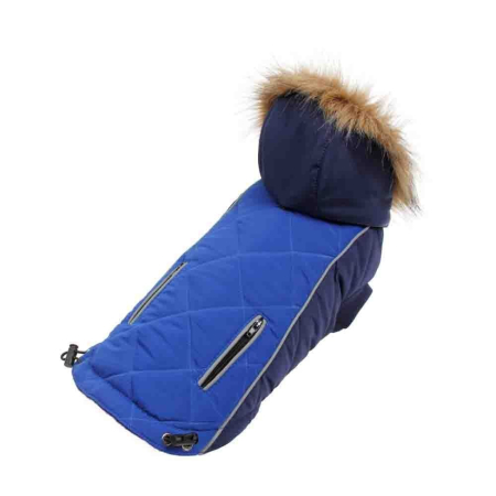 Câini - Hainuta Caini 4DOG DELUXE Rainy Albastru 40cm