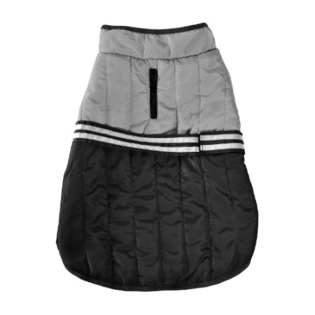 Câini - 4DOG DELUXE Haină Reflectivă pentru Câine, Belt Black, 40 cm