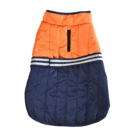 Câini - 4DOG DELUXE Haină pentru Câine, Reflectivă, Belt Blue, 45 cm