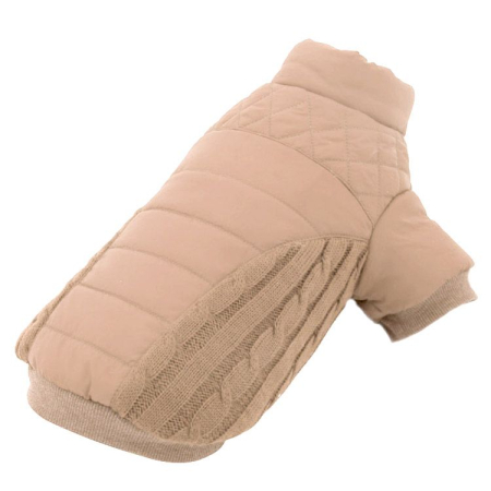 Câini - 4DOG DELUXE Haină pentru Câine, Smart Bej, 45 cm