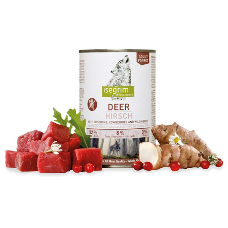 Câini - Hrana Umeda Caini ISEGRIM Adult Caprioara 400g