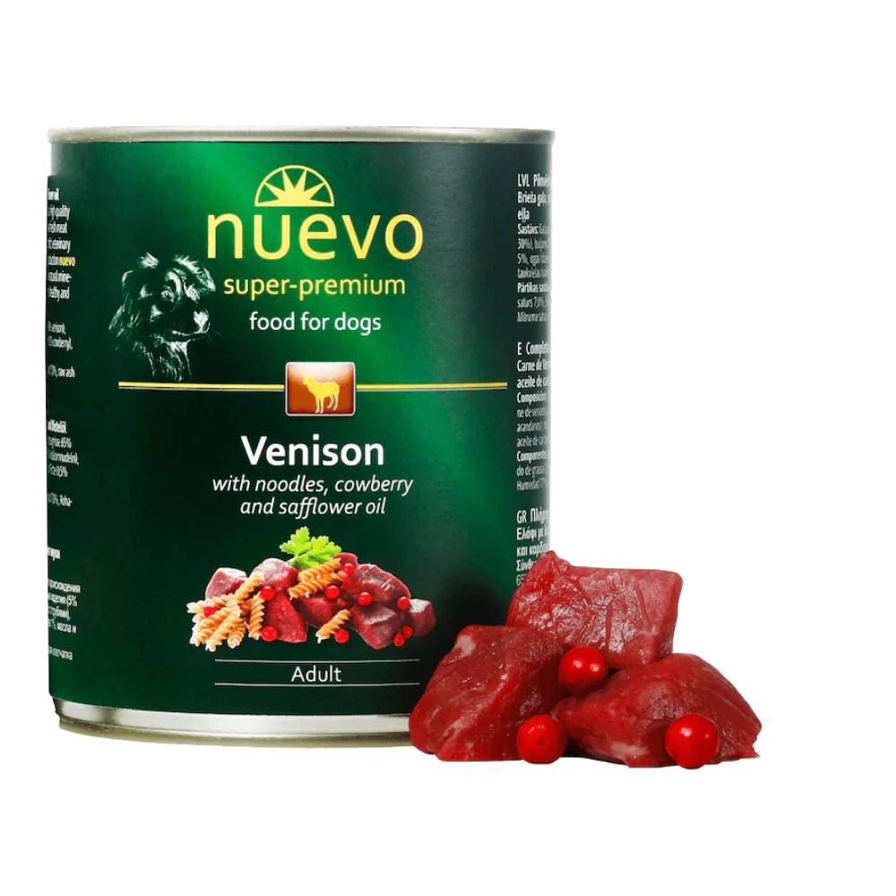 Câini - Hrana Umeda Caini NUEVO Adult Caprioara 800g