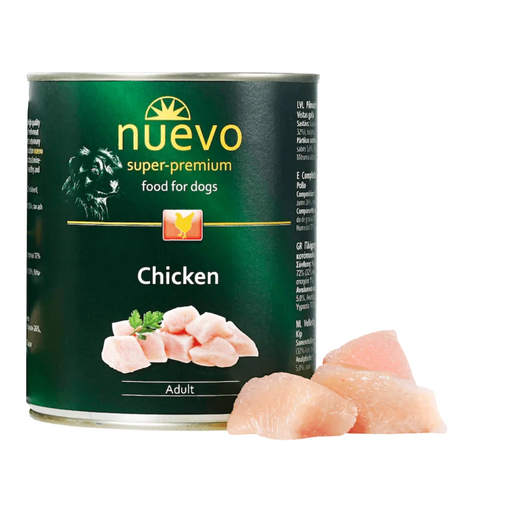 Câini - Hrana Umeda Caini NUEVO Adult Pasare 800g