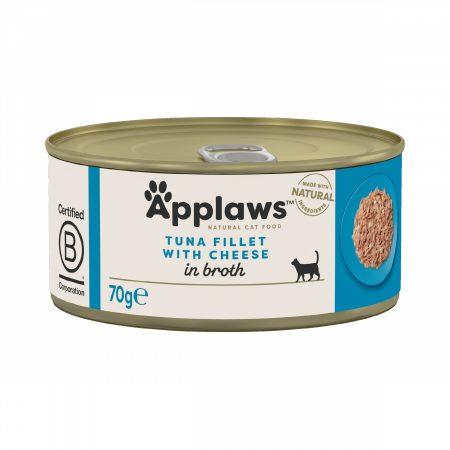 Pisică Adult - Applaws File cu Ton si Branza, Conserva Pisica 70g