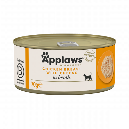 Pisică Adult - Applaws cu Piept Pui si Branza, Conserva Pisica 70g