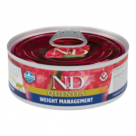 Hrana Umeda Pisici N&D Quinoa Controlul Greutatii Adult 80g