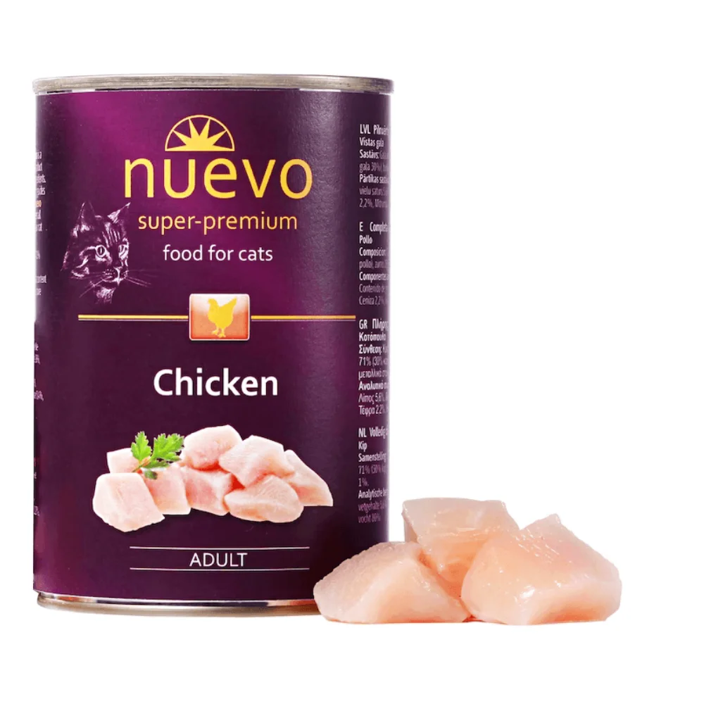 Pisici - Hrana Umeda Pisici NUEVO Adult Pasare 400g