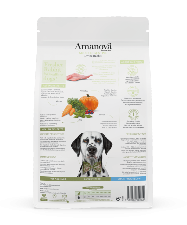 Hrană Uscată Câine Adult, AMANOVA Digestive, Hipoalergenic, Iepure, 2kg [1]