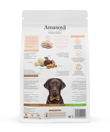 Hrană Uscată Câine Adult, AMANOVA Hipoalergenic, Talie Mare, Pui, 12kg [1]