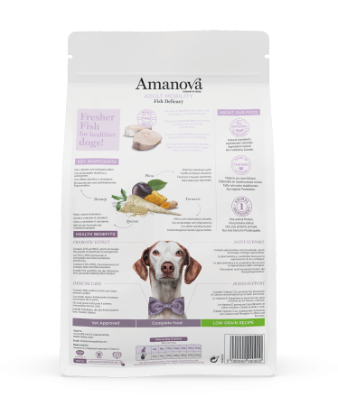 Hrană Uscată Câine Adult, AMANOVA Mobility, Hipoalergenic, Pește Alb, 10kg [1]