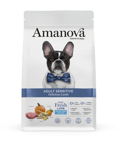 Câine Adult - Hrană Uscată Câine Adult, AMANOVA Sensitive, Hipoalergenic, Miel, 10kg
