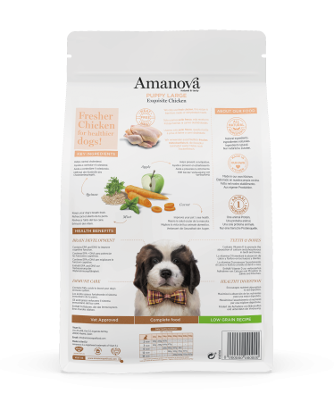 Hrană Uscată Câine Junior, AMANOVA, Hipoalergenic, Talie Mare, Pui, 12kg [1]