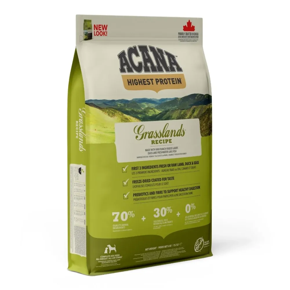 Câine Adult - ACANA Grasslands, Hrană Uscată Câine Adult, 11,4kg