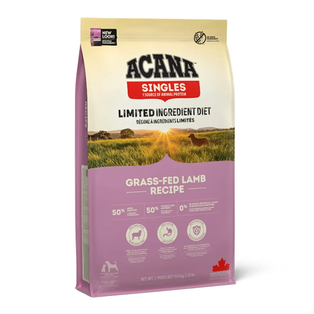 Câini - ACANA Singles, Hrană Uscată Câine Adult, Miel și Mere, 17kg
