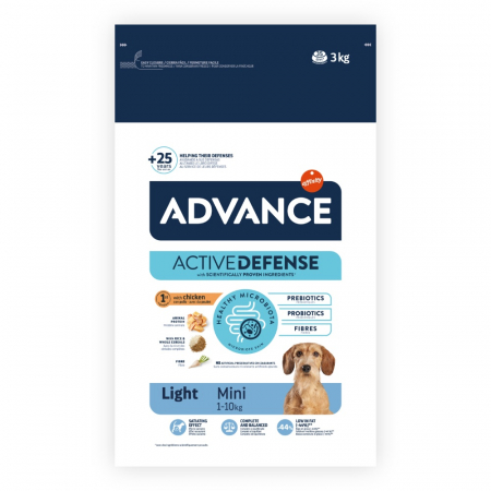 Hrana Uscata Caini ADVANCE Light Mini 3kg – DELISTAT [1]