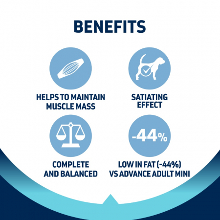 Hrana Uscata Caini ADVANCE Light Mini 3kg – DELISTAT [4]