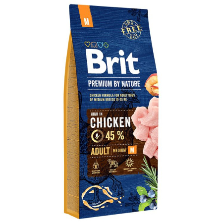 Câini - Hrana Uscata Caini BRIT Premium by Nature Medium Adult 8kg