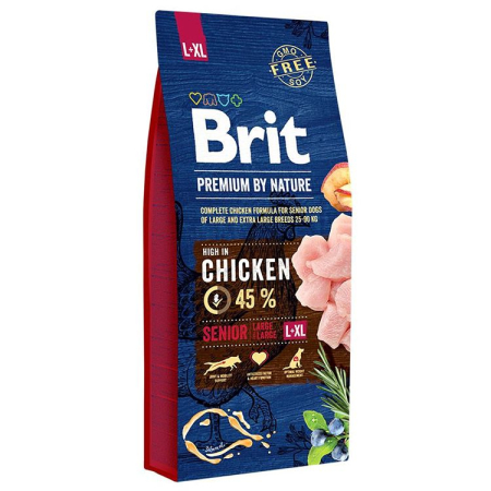 Câini - Hrana Uscata Caini BRIT Premium by Nature Maxi/Giant Senior 15kg