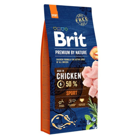Câini - Hrana Uscata Caini BRIT Premium by Nature Sport 15kg