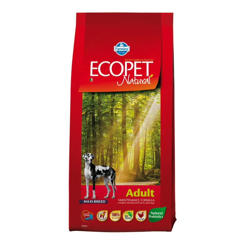 Câini - Hrana Uscata Caini ECOPET NATURAL Adult Maxi 12kg