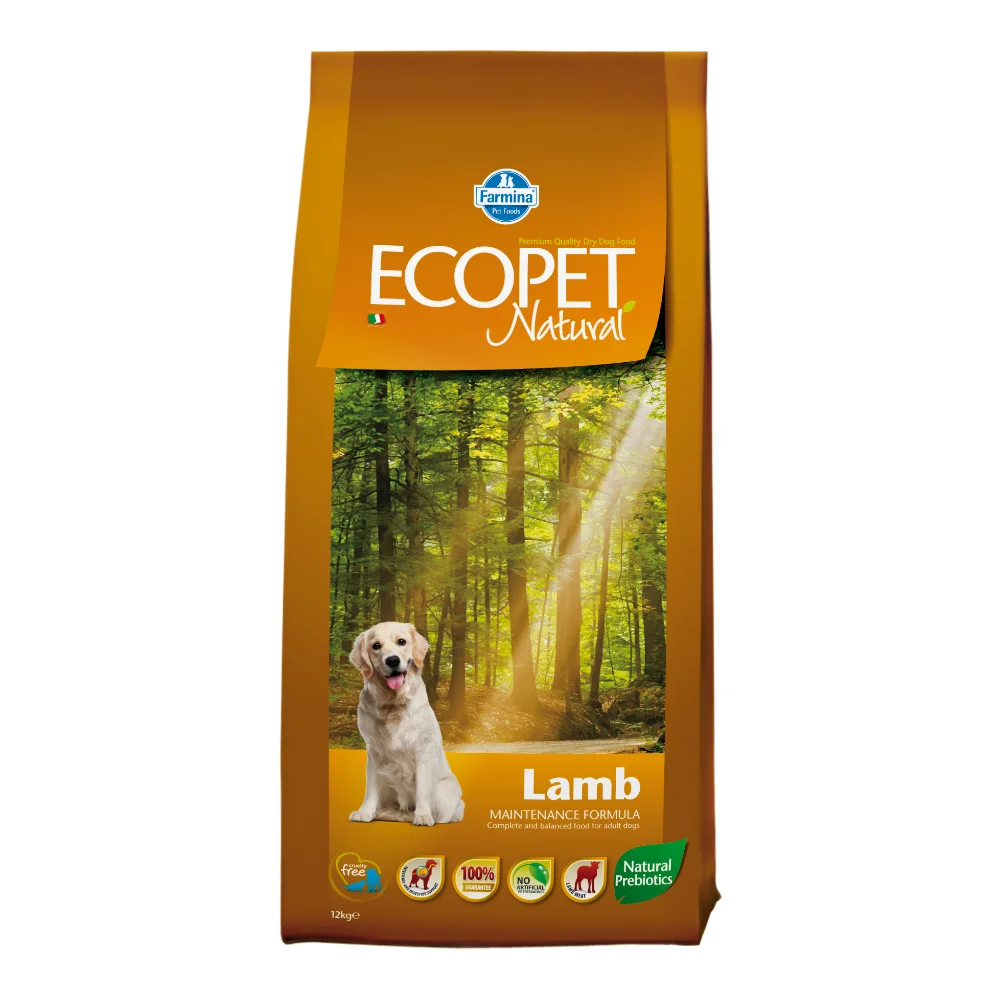 Câini - Hrana Uscata Caini ECOPET NATURAL Adult Medium Miel 12kg