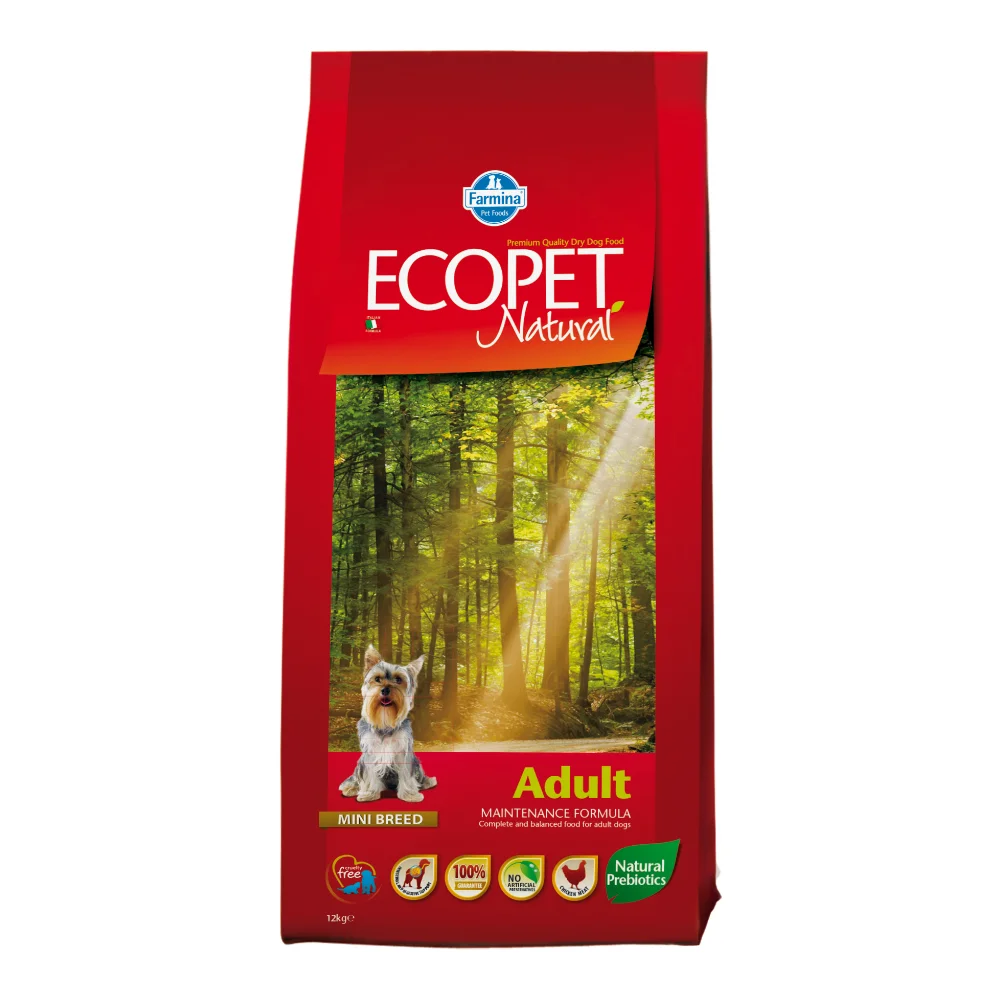 Câini - Hrana Uscata Caini ECOPET NATURAL Adult Mini 12kg