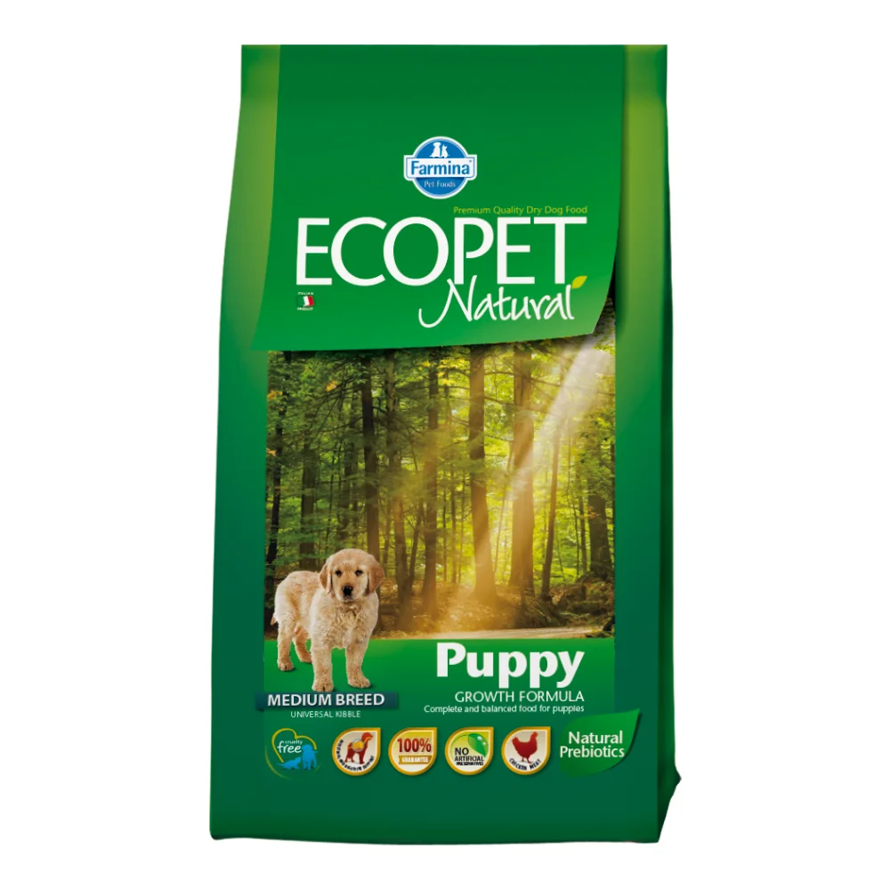 Hrana Uscata Caini ECOPET NATURAL Puppy Medium 2,5kg