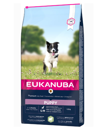 Hrana uscata Caini EUKANUBA Puppy Small & Medium Breeds Lamb & Rice 12kg – DELISTAT [0]