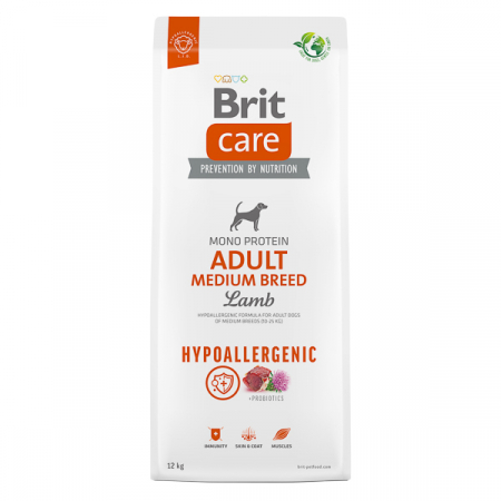 Câini - Hrana Uscata Caini BRIT CARE Hypoallergenic Adult Medium Breed 12kg