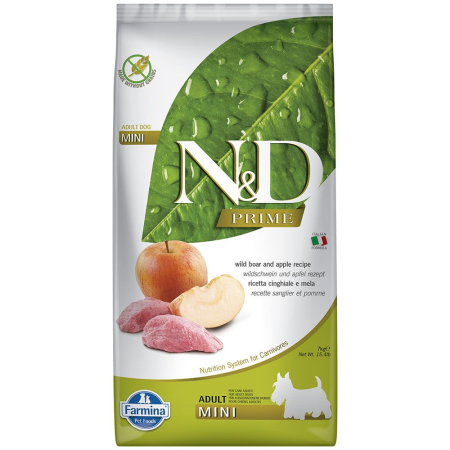 Hrana Uscata Caini N&D Prime Adult Mini Mistret si Mar 7kg – DELISTAT