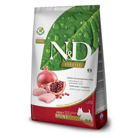 Hrana Uscata Caini N&D Prime Adult Mini Pui si Rodie 800g – DELISTAT