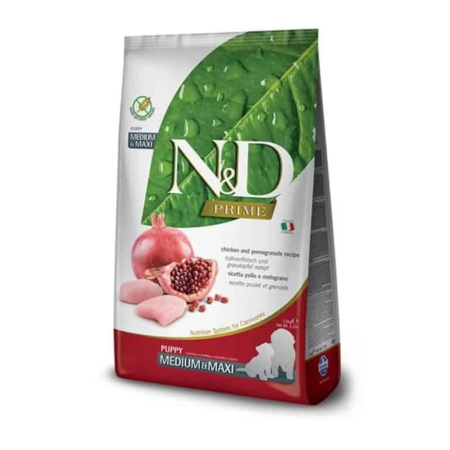 Hrana Uscata Caini N&D Prime Puppy Mini Pui si Rodie 2,5kg – DELISTAT