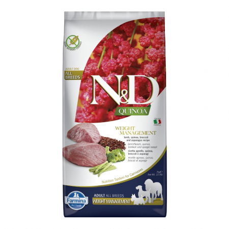 Hrana Uscata Caini N&D QUINOA Adult Controlul Greutatii Miel 7kgQuinoa