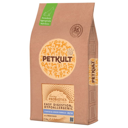 Hrana Uscata Caini PETKULT Probiotics Starter si Junior 28/18 8kg – DELISTAT